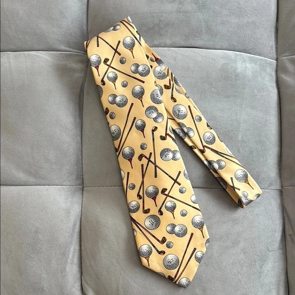 Rooster- West End Collection Golf Themed Silk Tie